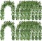 135ft Artificial Faux Greenery Garland Willow Leaves Vines Hanging Willow Vines Leaf Garland for Indoor/Outdoor Wedding Party Decor Wedding Table Centerpieces (Green,36 Pack)